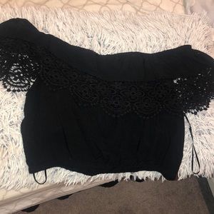 off the shoulder crop top